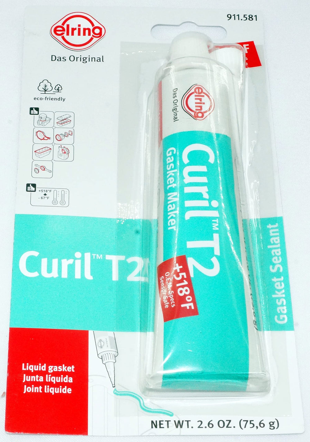 Elring Curil T bottle 60ml for non-hardening, high-temp gasket sealing in engines.