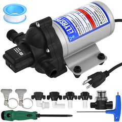 Elyaspedy 2088-594-144 RV pump exterior for reliable mobile water supply.