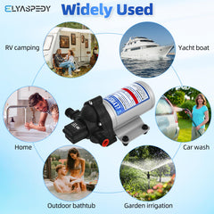 Elyaspedy RV-marine use case shows versatile water pumping.
