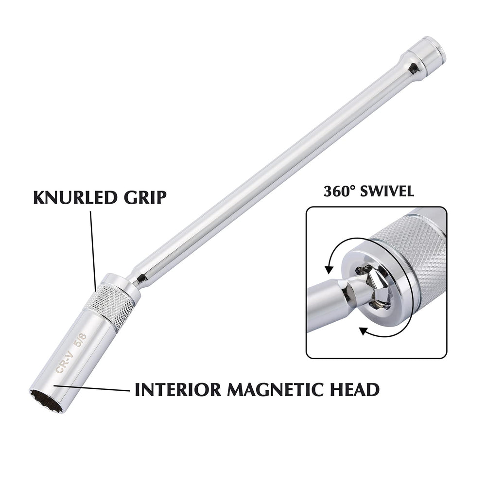 EMENTOL flexible sockets offer 360-degree rotation for awkward angles
