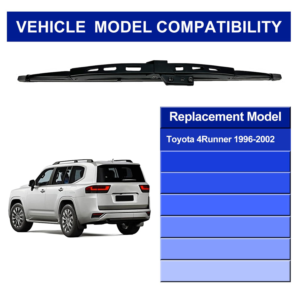 EMITHSUN OE-fit rear wiper for 4Runner installs in seconds with no adapters.