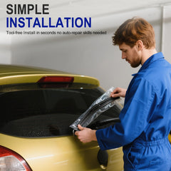 EMITHSUN rear wiper reduces water marks and helps clear glass.