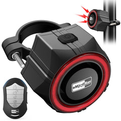 eMjollRay bike alarm with 110dB sound deters thieves when parked