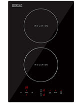Empava 2-burner induction cooktop front view shows compact power for tight kitchens