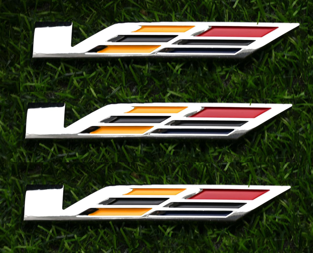 Empushco black V 3D chrome badge for ATS upgrade and sportier look