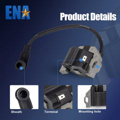 ENA 21171-0743 coil pack side view highlights quick plug and play install