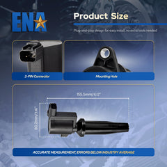 ENA coil pack set packaging shows contents and parts included.