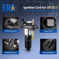 ENA engine bay detailed view with compact coils and factory connectors