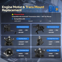 ENA engine front-right motor mount shown for Honda Accord stability
