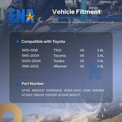 ENA ignition coil packs installed on a Toyota 4Runner demonstrating fit.