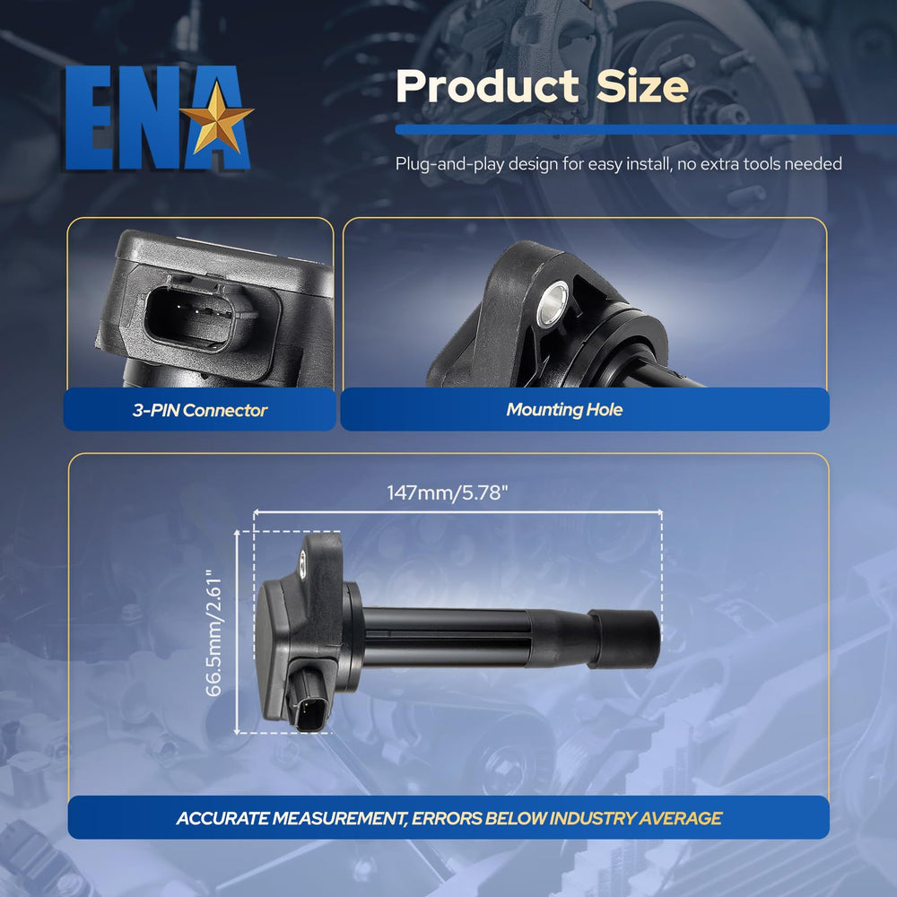 ENA ignition coil pack six durable construction for long lasting ignition output