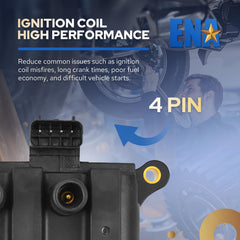 ENA ignition coil pack for Windstar 3.8L V6, plug‑and‑play fit.
