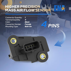ENA MAF sensor mounted on engine with direct mounting reference.
