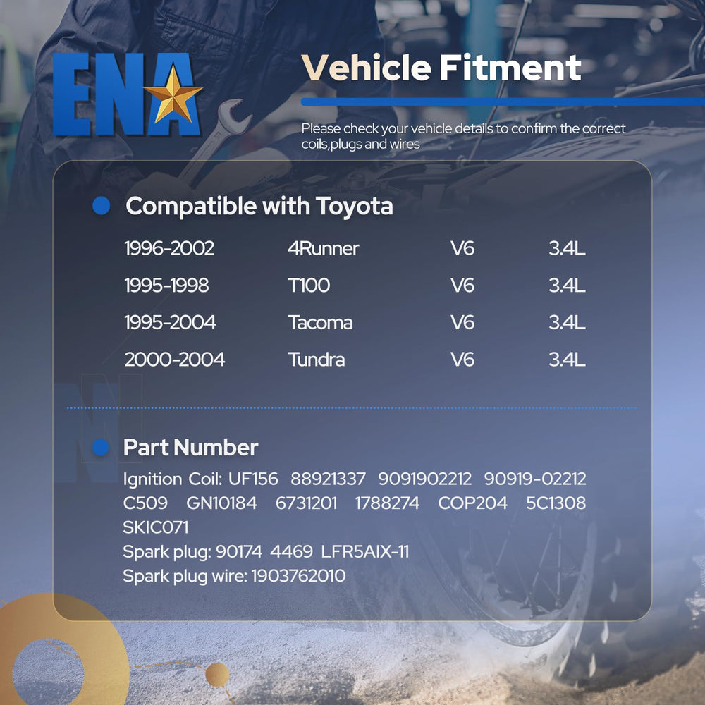 Quality-tested ENA ignition components deliver dependable operation