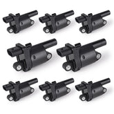 ENA UF414 eight-pack ignition coils, front view, plug-and-play installation ready.