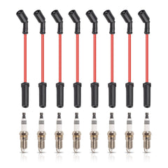 ENA spark plug wires set front view for quick on-vehicle replacement