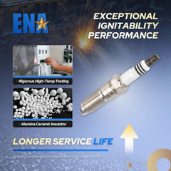 ENA Spark Plugs 16-pack close-up iridium, precision electrode for reliable ignition.