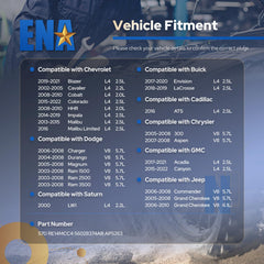 ENA Spark Plugs 16-pack product label, clear specs for compatible engines.