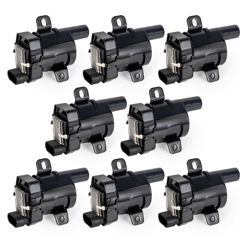 ENA UF262 eight-pack ignition coils front view with durable black finish for reliable ignition