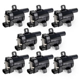 ENA UF262 eight-pack ignition coils front view with durable black finish for reliable ignition