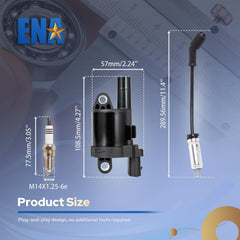 ENA UF414 package contents shown with replacement ready components.