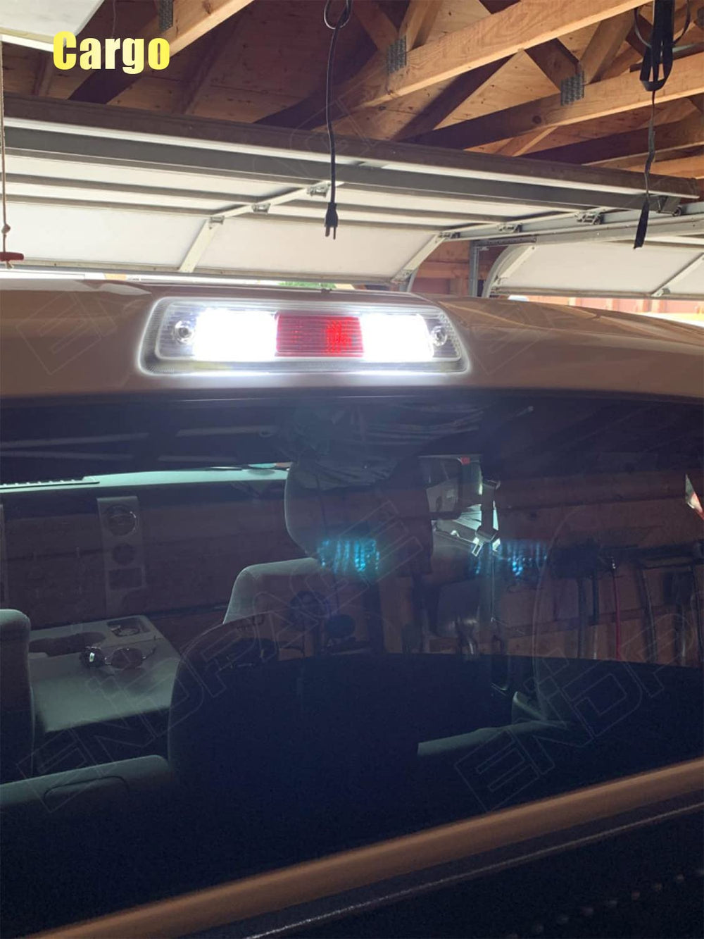 ENDPAGE F250/F350 cargo light for brighter cargo area illumination.