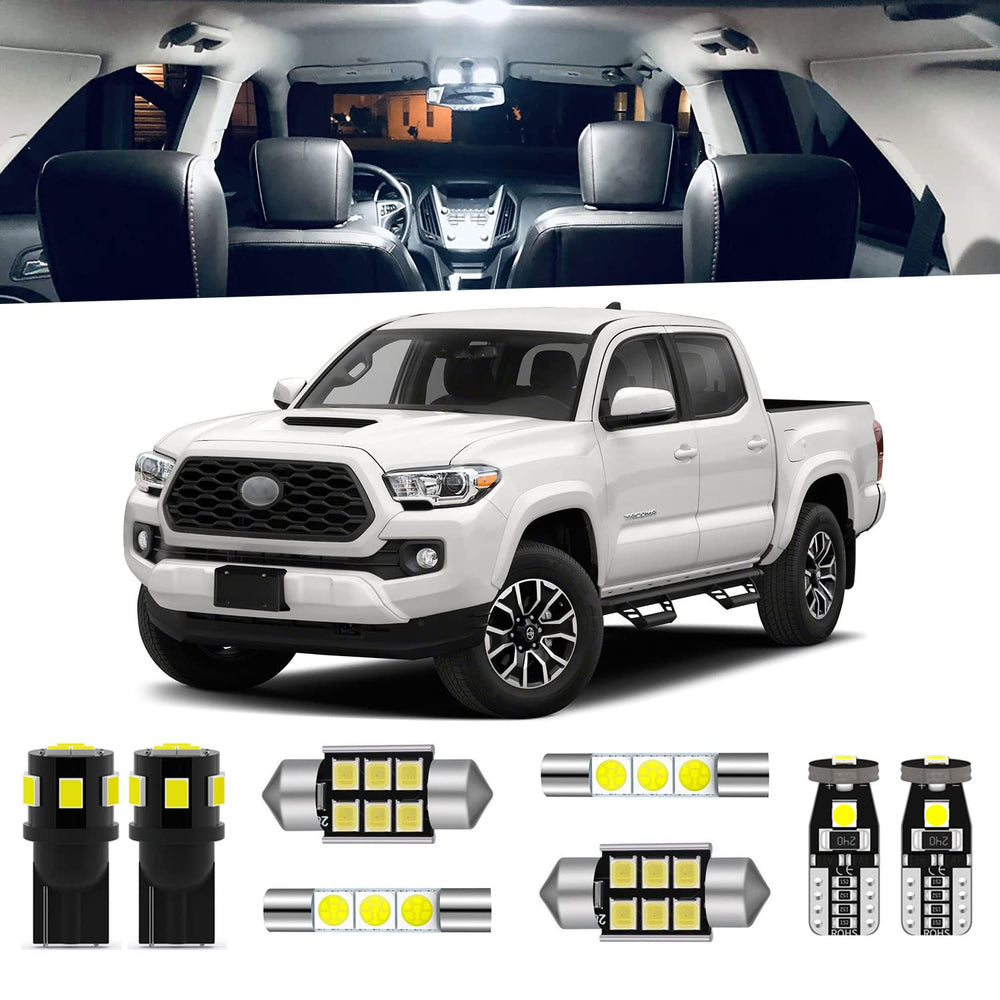 ENDPAGE Tacoma LED dome light brightens the cabin with 6000K xenon white illumination.