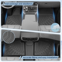 EnergyyWing second row mats for 2026 Palisade Hybrid shield dirt