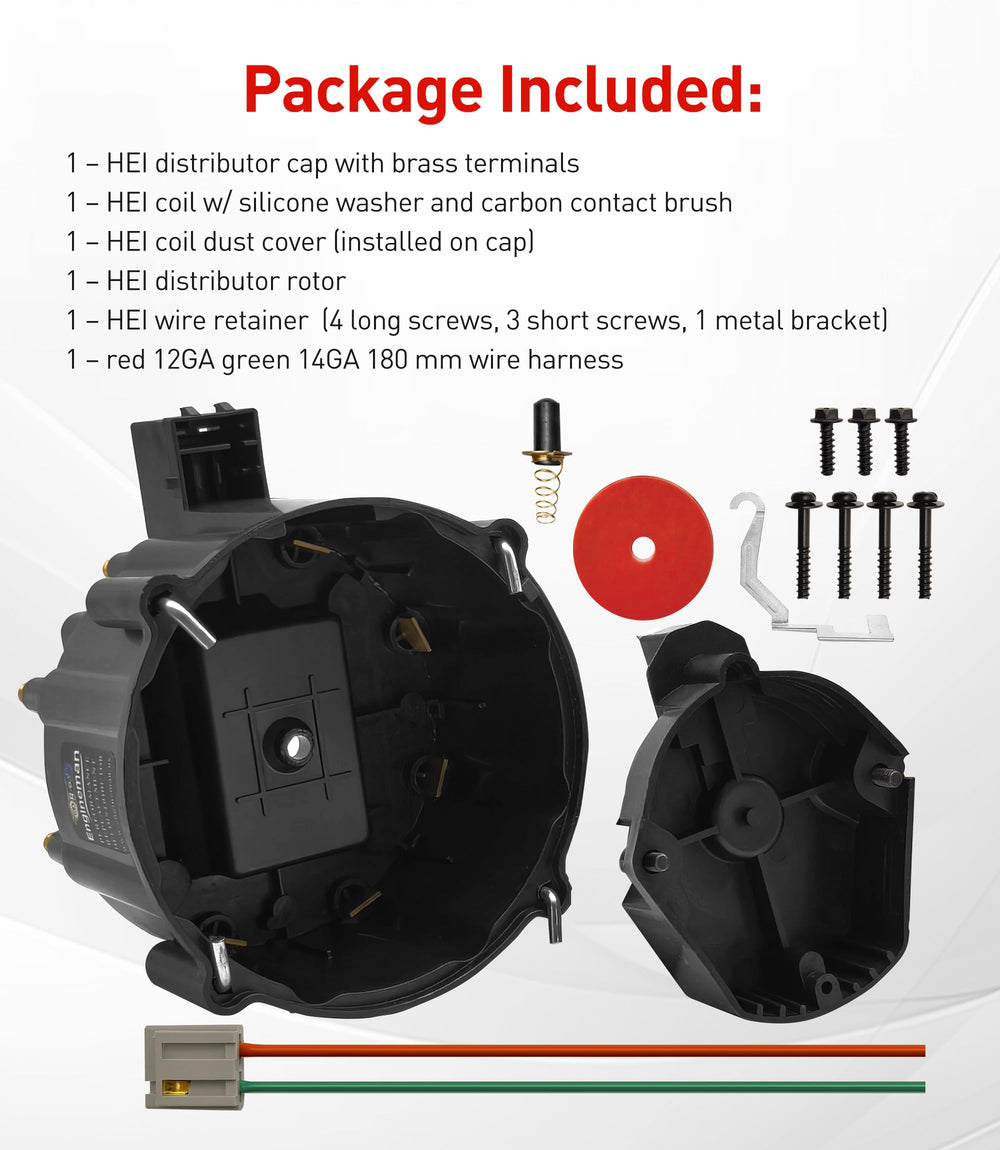 ENGINEMAN HEI carbon brush included supports consistent spark path.
