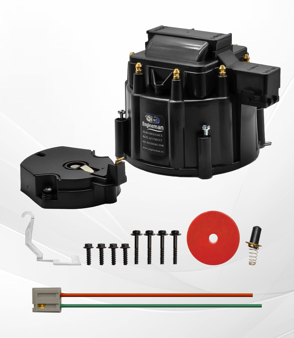 ENGINEMAN HEI wiring harness provides clean, reliable connections.