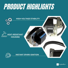 Enginerun ignition coil magneto for Vanguard 9-14 HP ensures reliable ignition under load