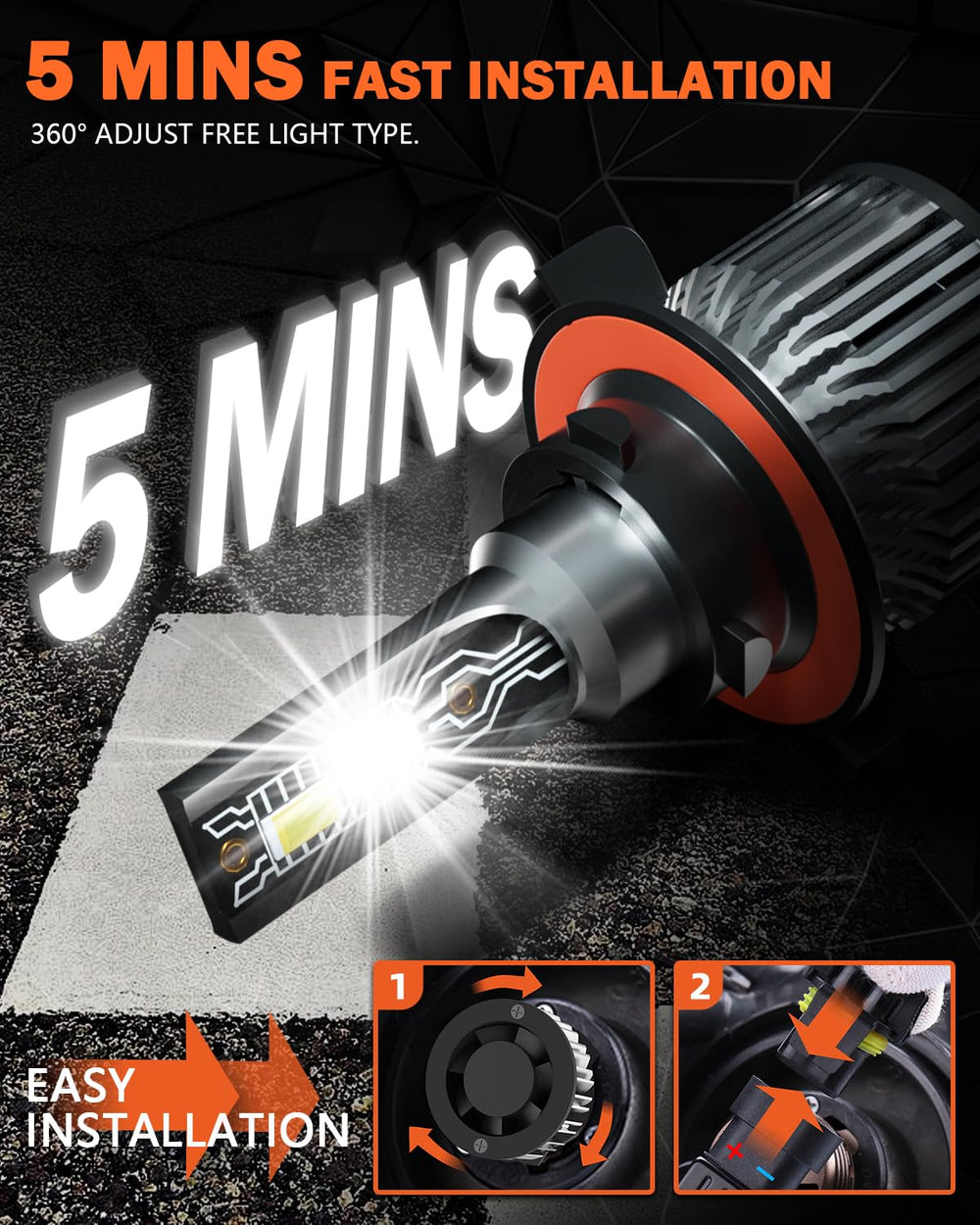 ENJOYAKOM 50,000 hours lifespan reduces maintenance with durable aviation-aluminum construction.