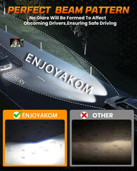 ENJOYAKOM aviation-grade aluminum body aids efficient heat dissipation