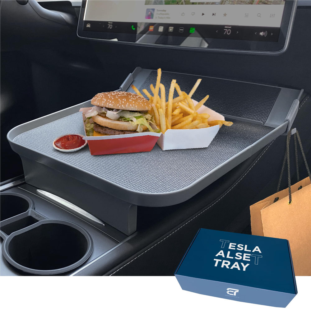 Ennovatools Alset Tray on center console keeps essentials organized during drives.