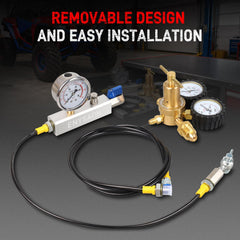 ENYSAON universal compatibility for Schrader-valved shocks across ATVs, dirt bikes, and UTVs