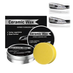 EOIRULA titanium ceramic wax cream being applied for deep, lasting gloss