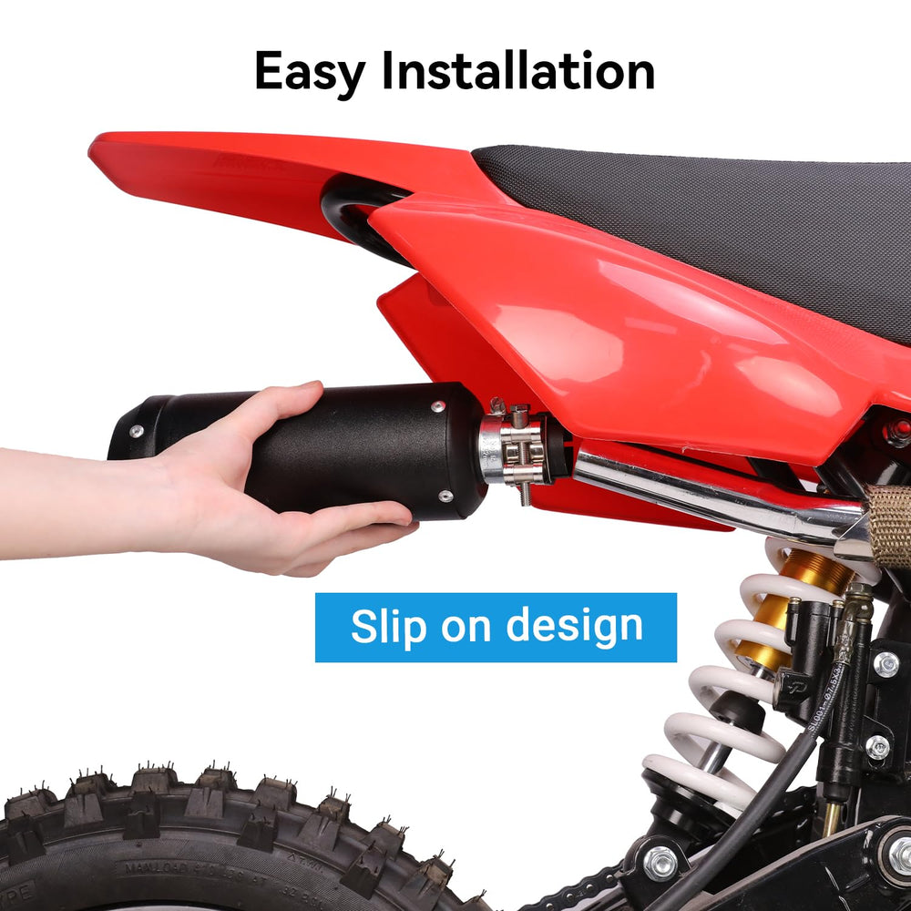 EOPOAYI 28mm muffler on 50cc to 125cc quad setups