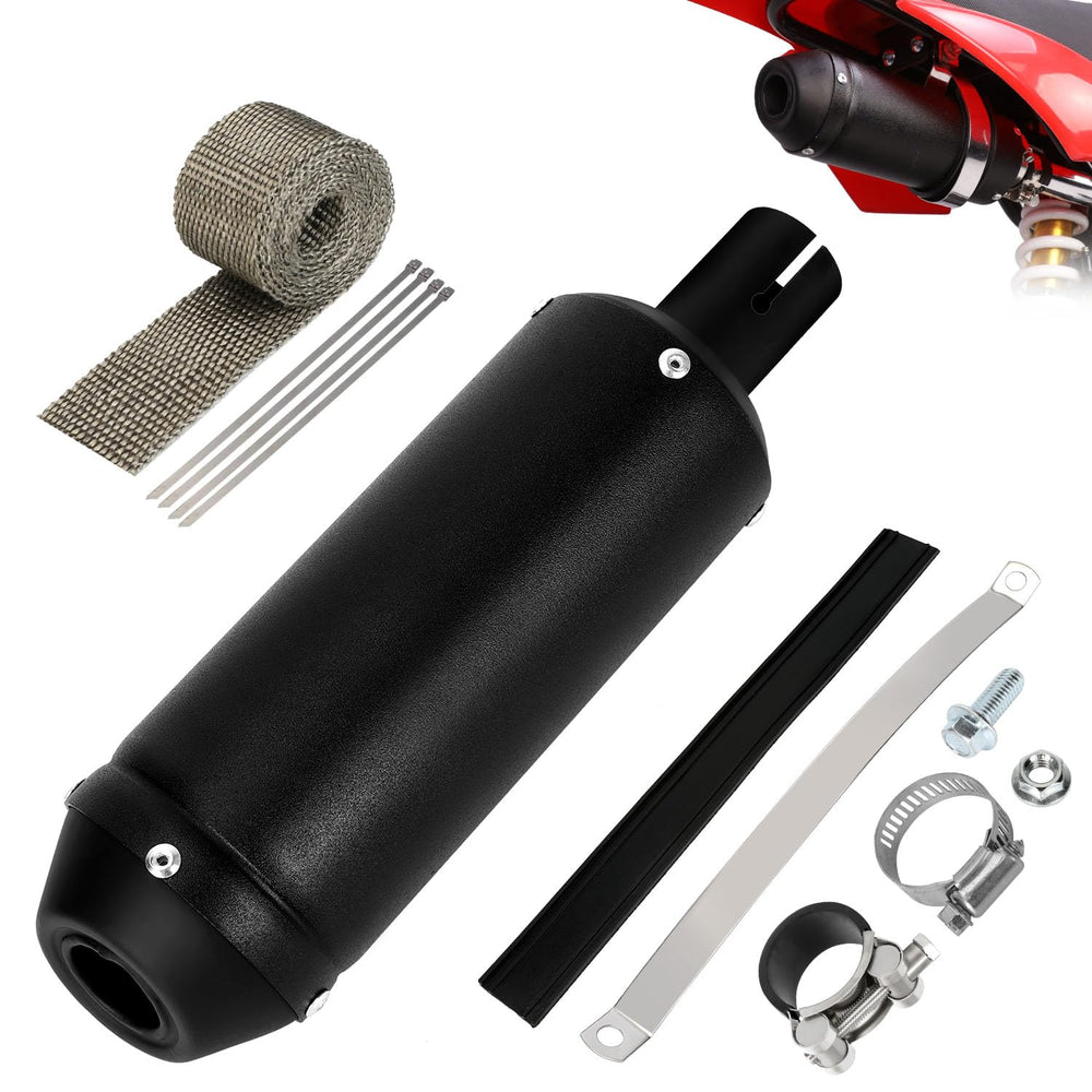 EOPOAYI 28mm muffler exhaust pipe for dirt bikes installation and durability