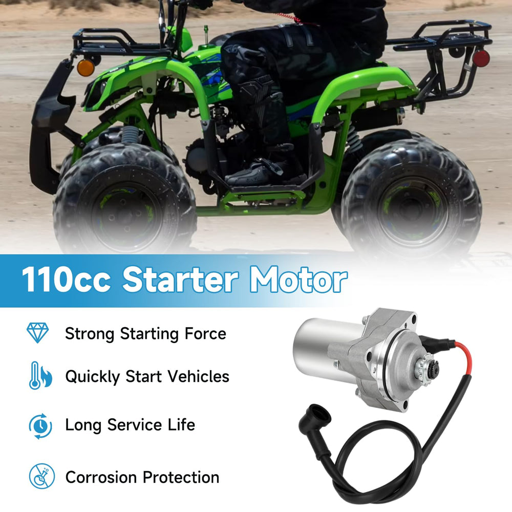 EOPOAYI 3Bolt starter motor side view highlighting compact design for easy installation.