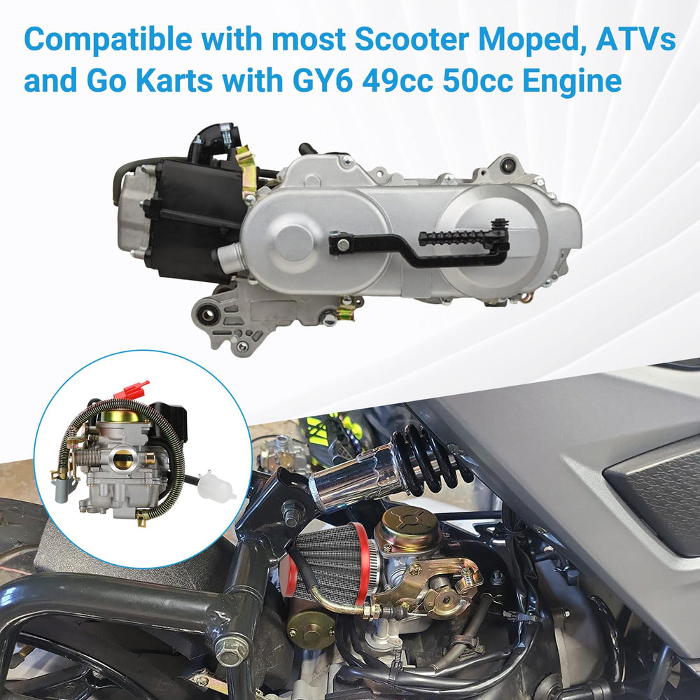 EOPOAYI GY6 carburetor fuel petcock valve ensures safe fuel shut-off