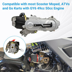 EOPOAYI GY6 carburetor fuel petcock valve ensures safe fuel shut-off