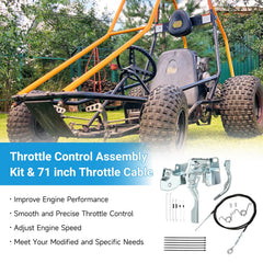 EOPOAYI throttle linkage kit with robust build for reliable throttle operation.