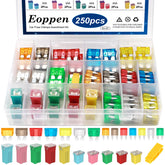 Eoppen 250Pcs car fuse assortment box for quick repairs