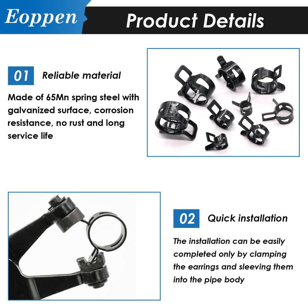 Eoppen premium 65Mn spring steel delivers strong elasticity and long life.