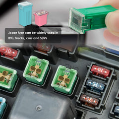 Eoppen zinc alloy blade fuses with clear amperage markings.