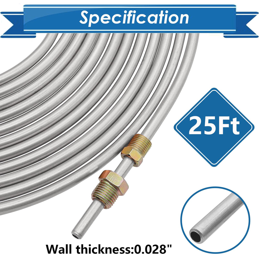 Eoppen zinc-coated alloy brake line offers corrosion resistance for long life