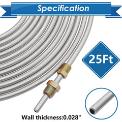 Eoppen zinc-coated alloy brake line offers corrosion resistance for long life