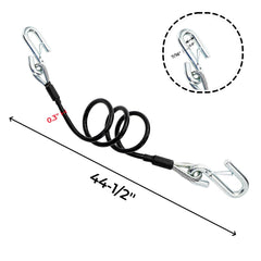 Eorbow 7/16 inch snap hooks with latch for reliable trailer connections