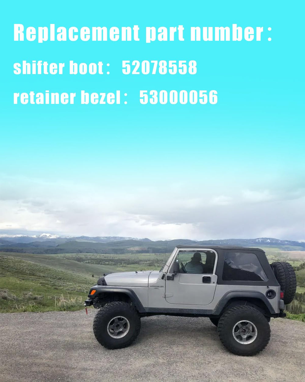 eosorssa installation-ready kit for Jeep TJ simplifies upgrading the shifter area.