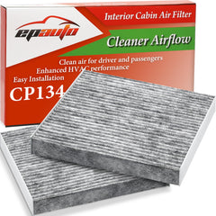 EPAuto CP134 activated carbon layer filters odors for a fresher cabin.